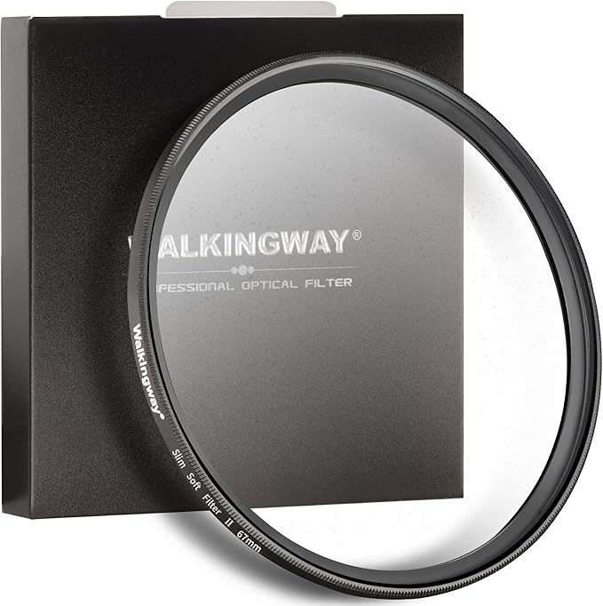Walking Way 67MM White Pro Mist Diffusion Lens Filter, Dreamy Fog & Soft Glow by WalkingWay