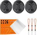 K&F Concept 49mm 9-in-1 Center Pinch Lens Cap + Anti-Loss Keeper Leash + by KFCONCEPT