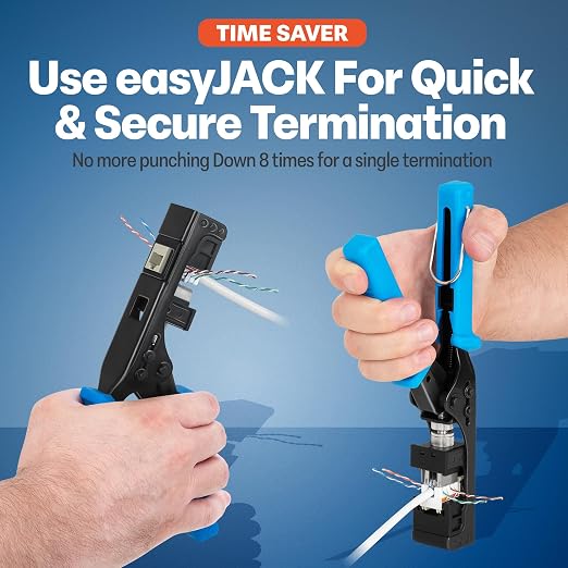 Everest 90° Angled RJ45 Cat6 Keystone Jacks 10-Pack in Ivory - Image 5