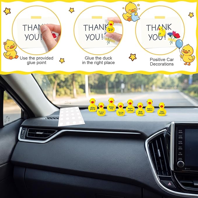 Skylety 60 Pcs Mini Resin Duck Back to School Office Gifts - Image 3