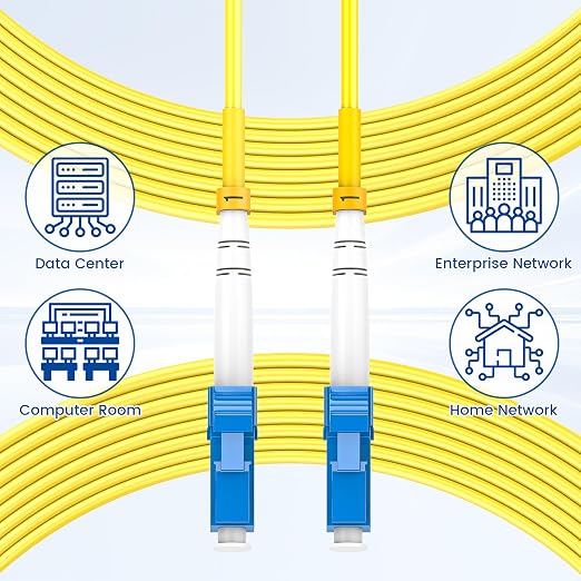 SpeedyCables- OS2 LC to LC Fiber Patch Cable 1M/3ft, 1G/10Gb 9/125um SIMPLEX - Image 6