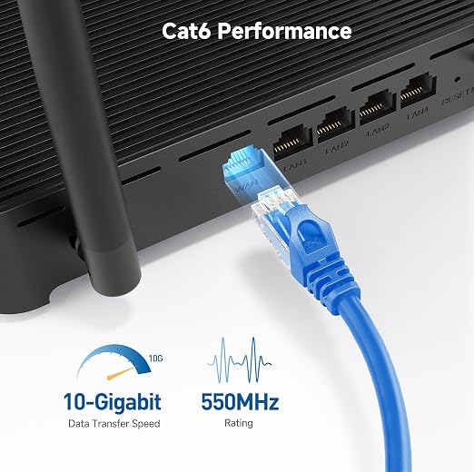 Cable Matters 10Gbps Snagless Cat 6 Ethernet Cable - 60ft - Image 3