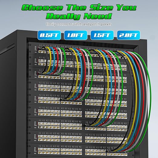 1 Foot Cat6 Patch Cables, Solid Pure Copper Patch Cord, Cat 6 Ethernet Cable - Image 6