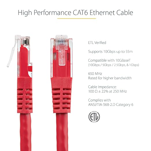 StarTech 5ft CAT6 Ethernet Cable - Image 2