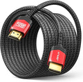 JSAUX 10K Long HDMI Cable 25FT 48Gbps 8K & 4K HDMI2.1 Ultra High Speed Cord by JSAUX