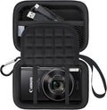 Lacdo Camera Carrying Case for Canon PowerShot ELPH 360/200/185/180/190/350 by Lacdo