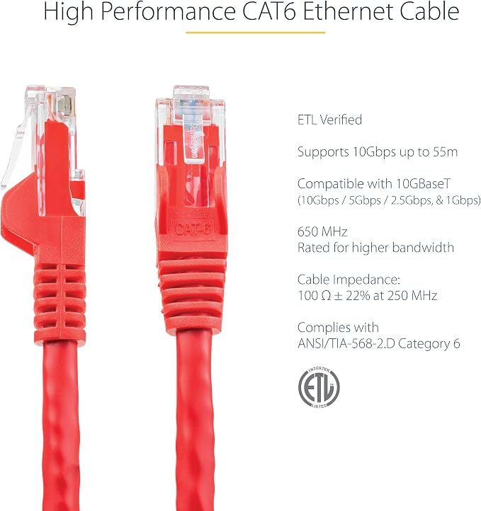 StarTech 25ft CAT6 Ethernet Cable - Image 2