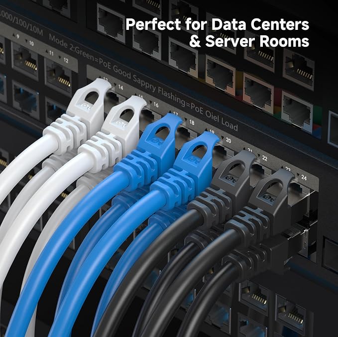 Cable Matters 10Gbps 5-Pack Snagless Short Shielded Cat 6A Ethernet Cable - 3ft - Image 6