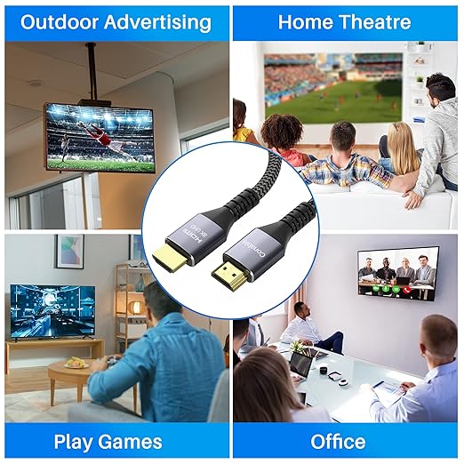 8K HDMI 2.1 Cable 5 FT, Real Certified 48Gbps Ultra High Speed HDMI® Cable - Image 4