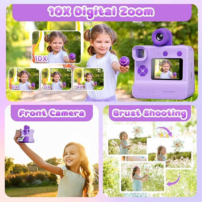 Kids Camera Instant Print, Christams Birthday Gifts - Image 3