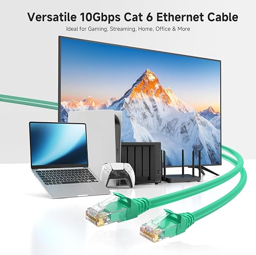 Cable Matters 10Gbps Snagless Cat 6 Ethernet Cable - 25ft - Image 2