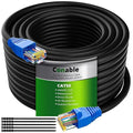 Cat5e Outdoor Ethernet Cable 75 Feet, Cat 5e Heavy Duty Internet Network LAN by Conable