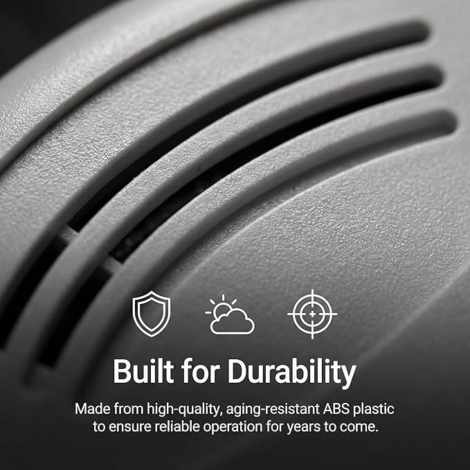 2 Pack Photoelectric Smoke Detector, 10-Year Battery Operated Fire Alarm - Image 5