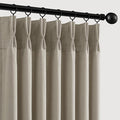 Memory Trained Pinch Pleated Curtains 92 Inches Long, Viral Linen Pinch Pleat by ANRODUO
