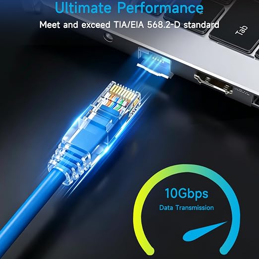Cat6 Ethernet Patch Cable 1.5 ft, Cat6 Patch Cable - Image 2