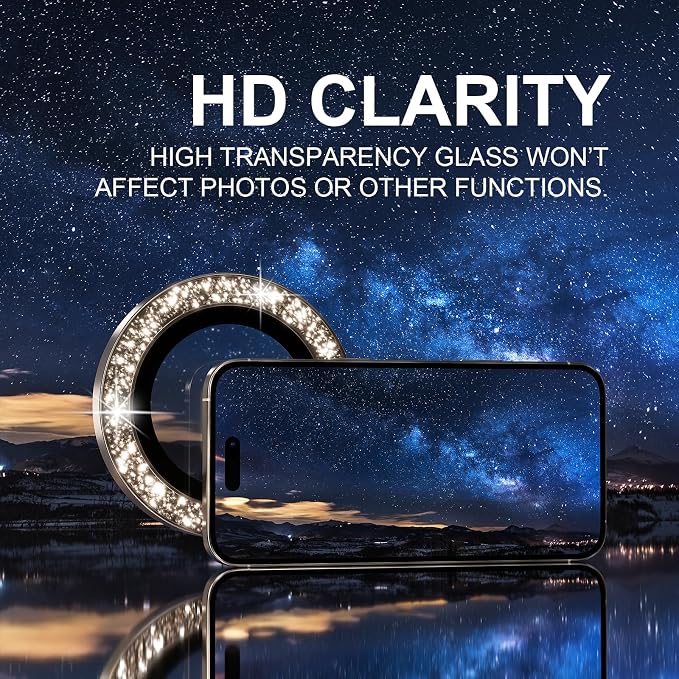 Choiche Compatible for iPhone 16 Pro/iPhone 16 Pro Max Camera Lens Protector - Image 5