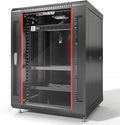 15U Wall Mount Server Rack Cabinet – 19" Network Rack Enclosure, PDU & 2 Shelves by SYSRACKS