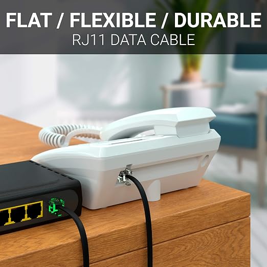 G-PLUG 3FT RJ11 Cable Phone Cord - Image 2