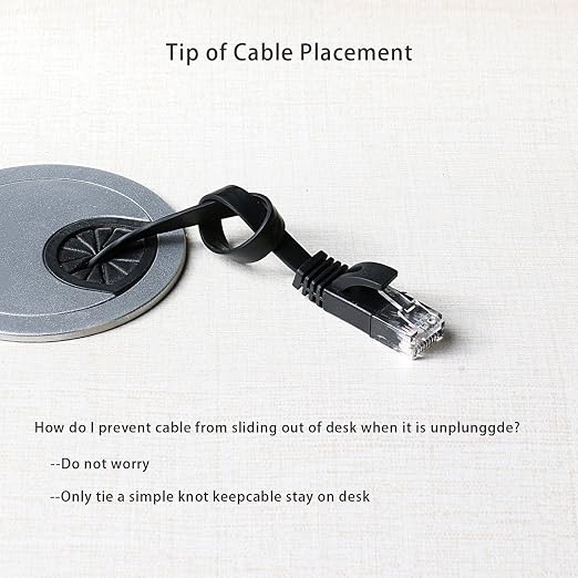 Jadaol Cat 6 Ethernet Cable 50 ft, 10Gbps Support Cat8 Cat7 Network, Flat RJ45 - Image 8