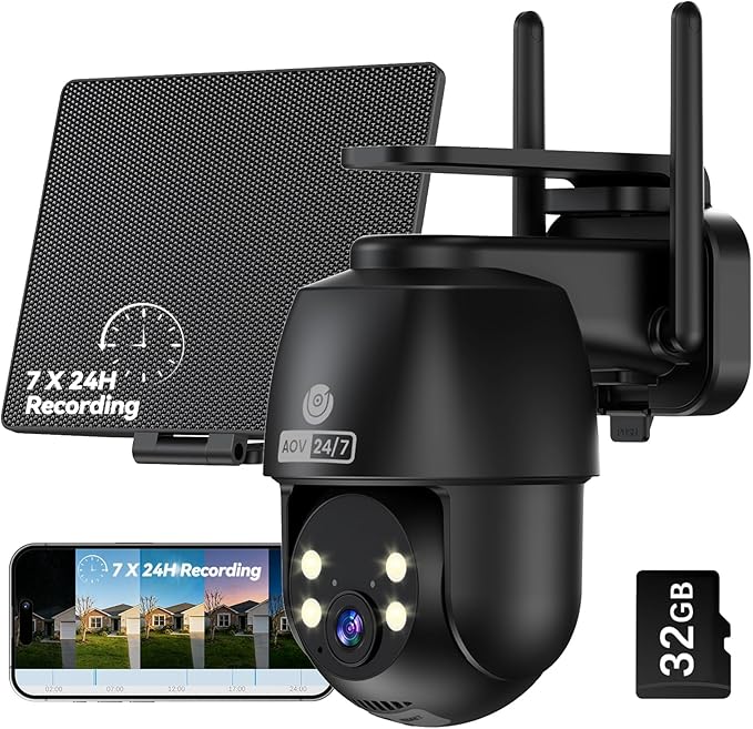 MUBVIEW 24/7 Continuous Recording Wireless Outdoor Security Camera, 2.4G WiFi by MUBVIEW