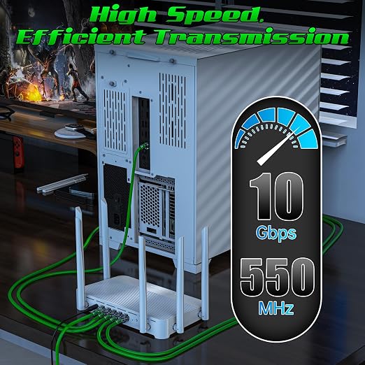 5 Feet Cat6 Patch Cables, Solid Pure Copper Patch Cord, Cat 6 Ethernet Cable - Image 4
