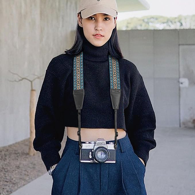 Padwa Lifestyle Boho Blue Camera Strap - Image 5