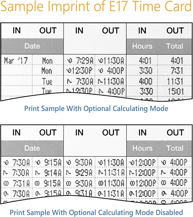 Lathem 700E Calculating Electronic Time Clock, 6.9" x 5.2" x 9.6" - Image 4