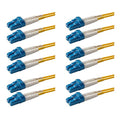 SpeedyFiberTX – 6-Pack 2 Meter LC to LC Fiber Patch Cable, Corning SMF-28 by SpeedyFiberTX