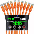 Maximm Cat 6 Ethernet Cable 20 ft by MaximmCable