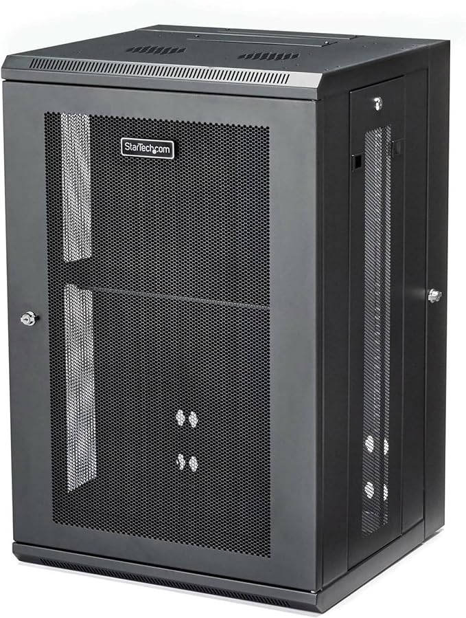 StarTech 4-Post 18U Wall Mount Network Cabinet w/ 1U Shelf, Ships Fully by StarTech