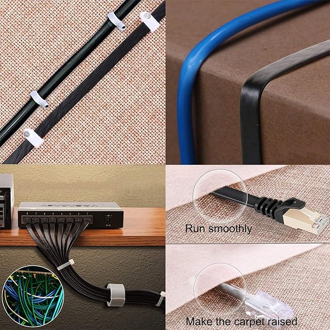 BUSOHE Cat 8 Ethernet Cable 200 FT, 40Gbps 2000MHz CAT8 High Speed Flat - Image 9