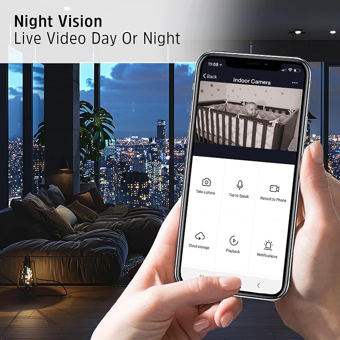 Energizer Smart Wi-Fi Indoor Security Camera, 1080P Full HD - Image 7