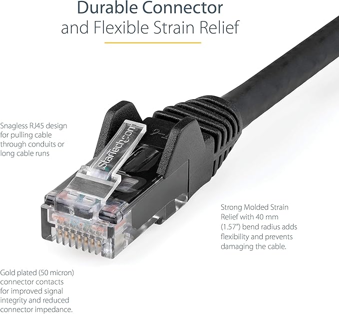 StarTech.com 10ft CAT6 Ethernet Cable - Image 3