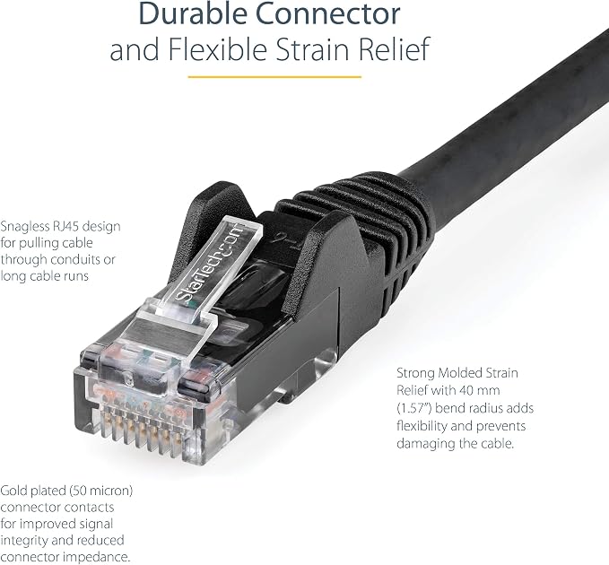 StarTech.com 3ft CAT6 Ethernet Cable - Image 3