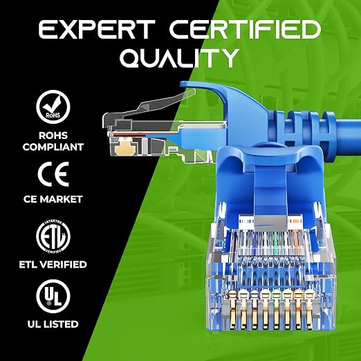 GEARit Cat 6 Ethernet Patch Cable 25 ft Blue - Image 7