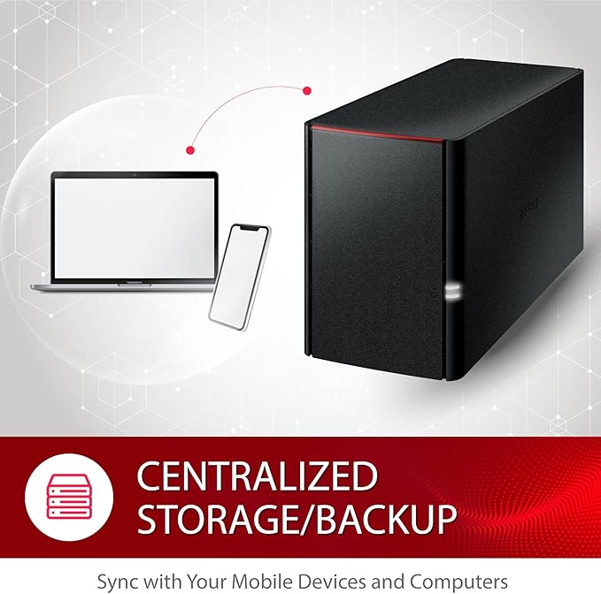 BUFFALO LinkStation SoHo 220 2-Bay Personal Cloud Office NAS 4TB - Image 5