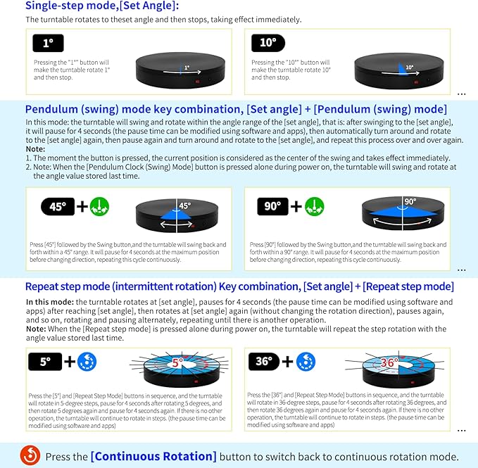 Programmable Motorized Electric Turntable Command-Controlled Rotating Platform - Image 3