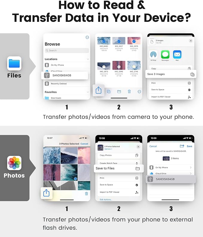 AkHolz SD Card Reader for iPhone iPad Mac Trail Game Camera Viewer Built-in - Image 7