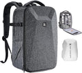K&F CONCEPT Camera Backpack, Hardshell Photography DSLR Camera Bag by KFCONCEPT