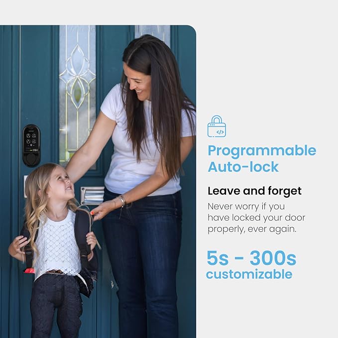 Lockly Vision Smart Lock with HD Video Doorbell, Fingerprint Door Lock - Image 9