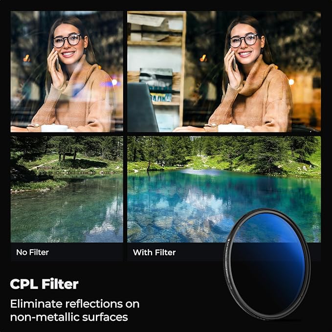 K&F Concept 95mm Circular Polarizer Filter Ultra-Slim 18 Multi-Coated Optical - Image 3