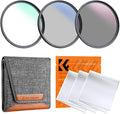 K&F Concept 62mm UV/CPL/ND Lens Filter Kit-18 Multi-Layer Coatings, UV Filter + by KFCONCEPT