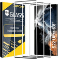 3 Pack Galaxy S22 Ultra Screen Protector, HD Clear Tempered Glass, Fingerprint by Unknown