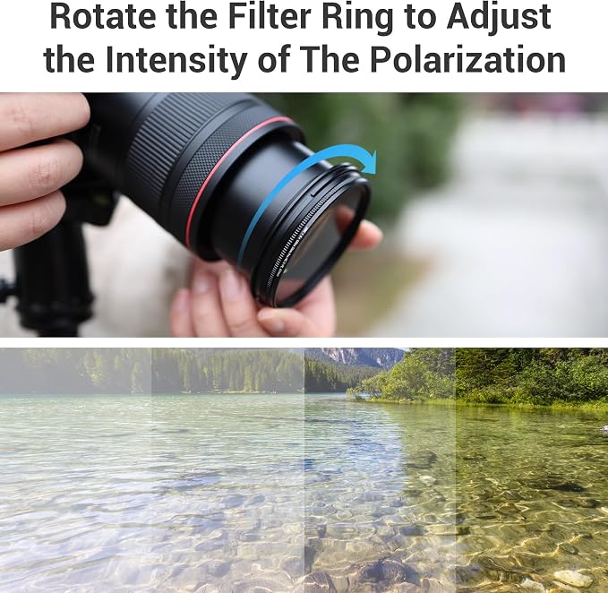 JJC 43mm Circular Polarizer Polarizing CPL Filter - Image 5