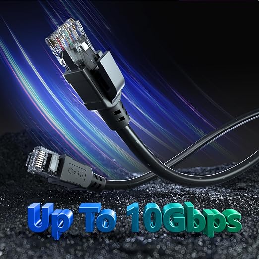 Cat 6 Outdoor Ethernet Cable 60 ft, 24AWG 10Gbps Cat6 Cable Cord Waterproof - Image 8