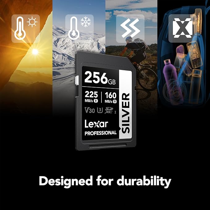 Lexar 256GB Professional Silver SD Card, - Image 6