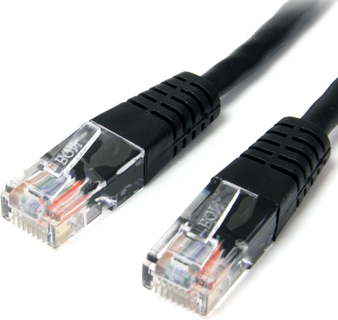 StarTech.com Cat5e Ethernet Cable - 3 ft - Black - Patch Cable - Molded Cat5e by StarTech