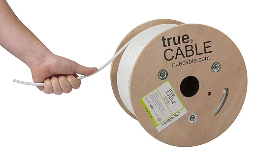 trueCABLE Cat6 Riser, 23AWG 4 Pair Solid Bare Copper, ETL Listed, Unshielded by trueCABLE