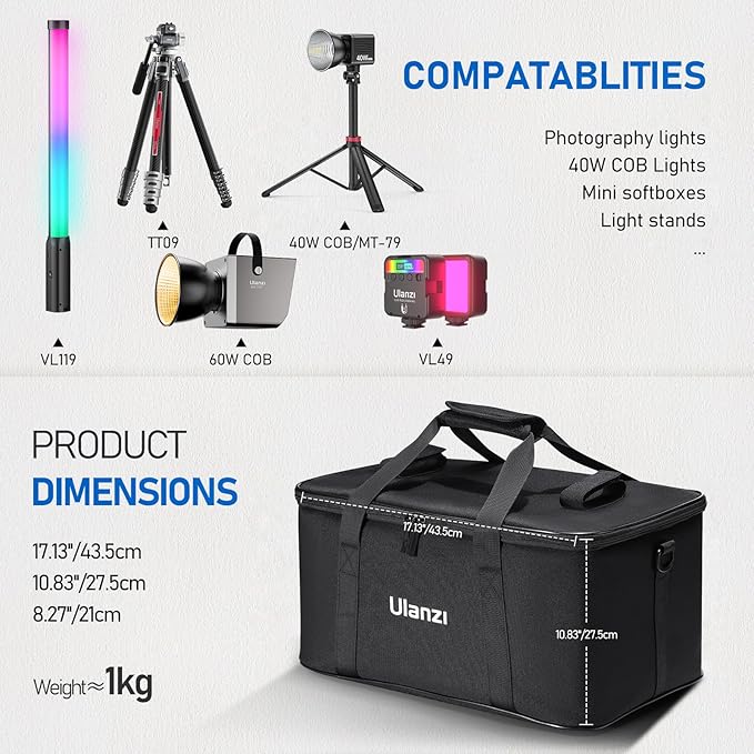 ULANZI Carrying Bag with Movable Foam Padded - Image 2