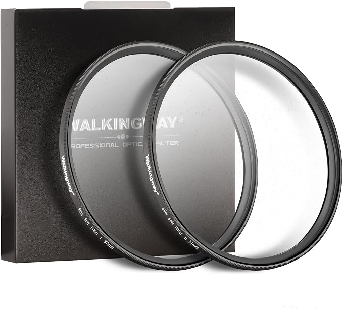 Walking Way 37mm White Mist Diffusion Filter Set, Soft Focus Dreamy Fog Effect by WalkingWay